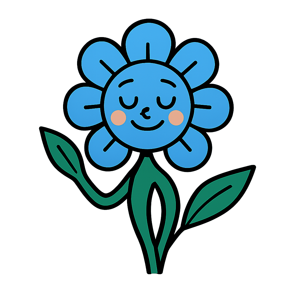 Être fleur bleue